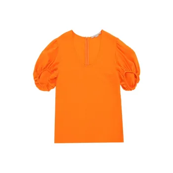 Stella McCartney Puff Sleeved Crewneck T Shirt