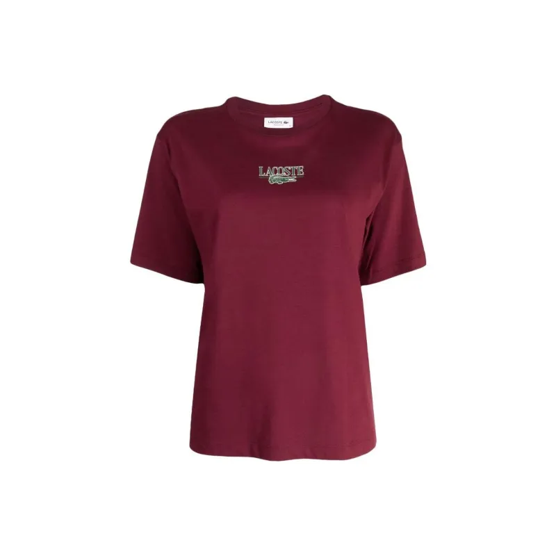 LACOSTE T-Shirts Women's Burgundy-0
