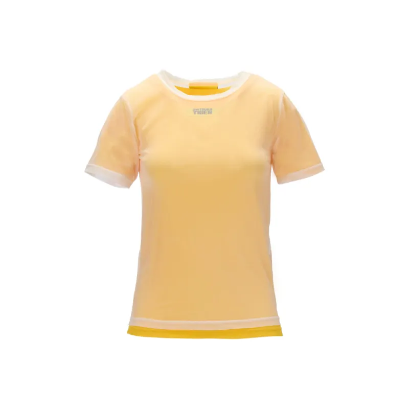 Onitsuka Tiger T Shirt Women's White/Yellow-0