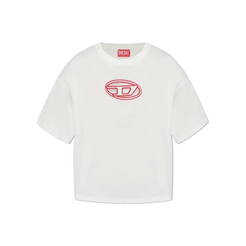 DIESEL T Buxt Crop Od Boxy T Shirt-0