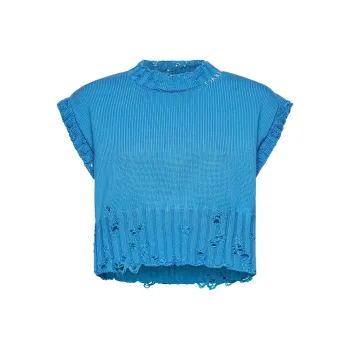 MARNI Distressed Knitted Top