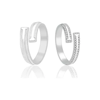 Quarqor S925 Silver Rings Unisex