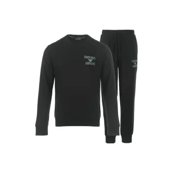 EMPORIO ARMANI FW23 Sweatshirt Set Men's Black