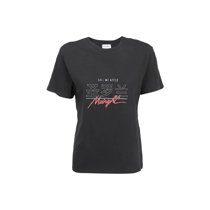 SAINT LAURENT T Shirt Women's Black-0