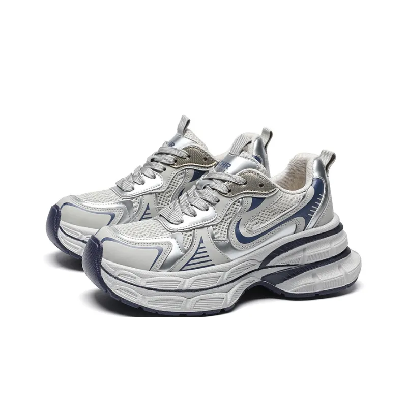 ZHR Super Star Era Cushioning Abrasion Resistant Coverage Lightweight Low Top Chunky Sneakers Women's-6