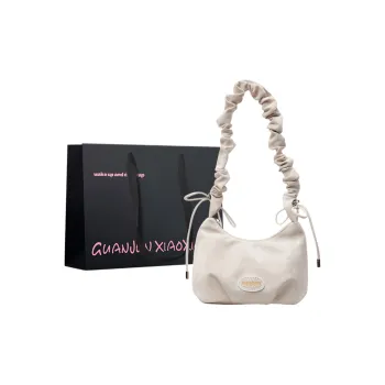 Champion Cub Fabric Shoulder Bag Women's Ecru/Pink/Black/Silver