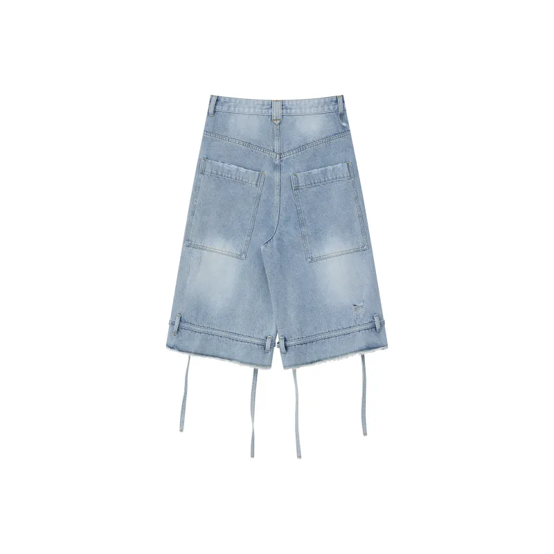 Sofitte Denim Capri Pants Women's Blue-1