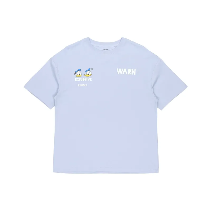 LiNing x Disney Drop Shoulder Sleeve T Shirt Women's Blue-0
