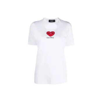 DSQUARED 2 Heart Printed T Shirt