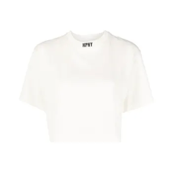 HERON PRESTON Nf Ctnmb Crop Ss Tee White/Black