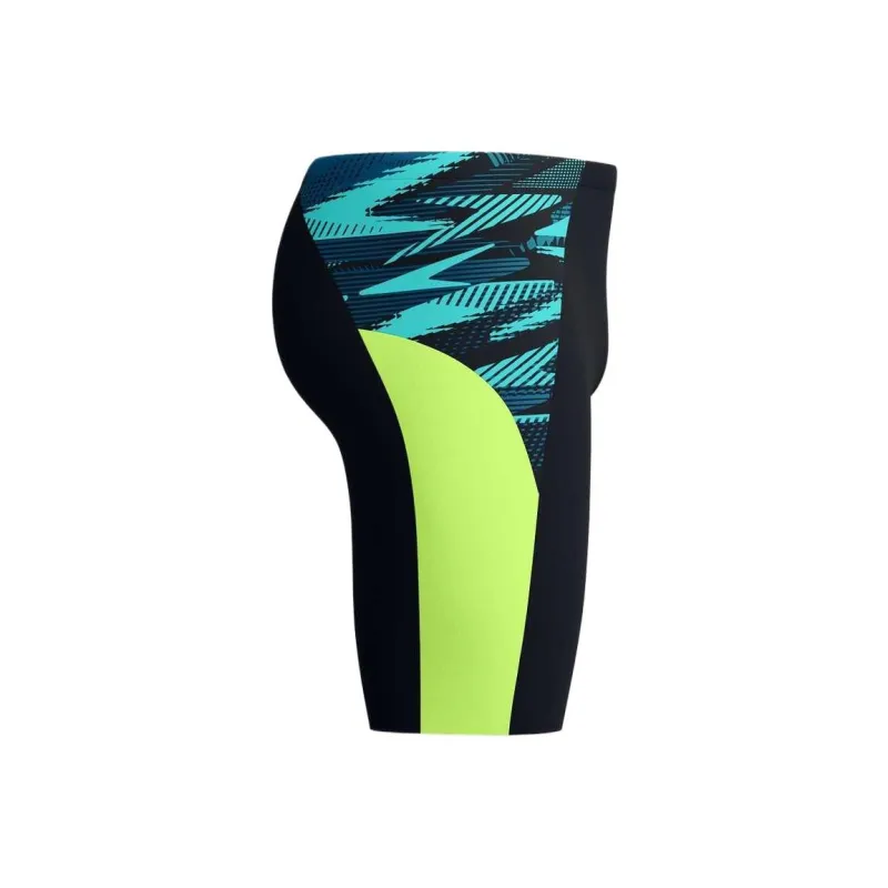 Speedo Endurance+ Max Splice Swimming Shorts Men's Black/Yellow-2