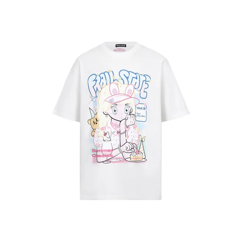 FRAIL STATE T Shirts Women's White-0