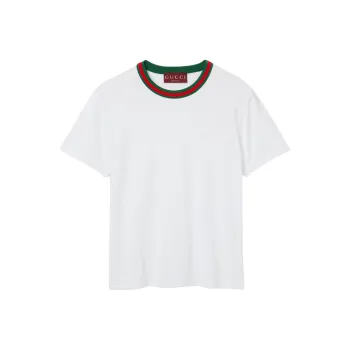 GUCCI Logo Detailed Crewneck T Shirt