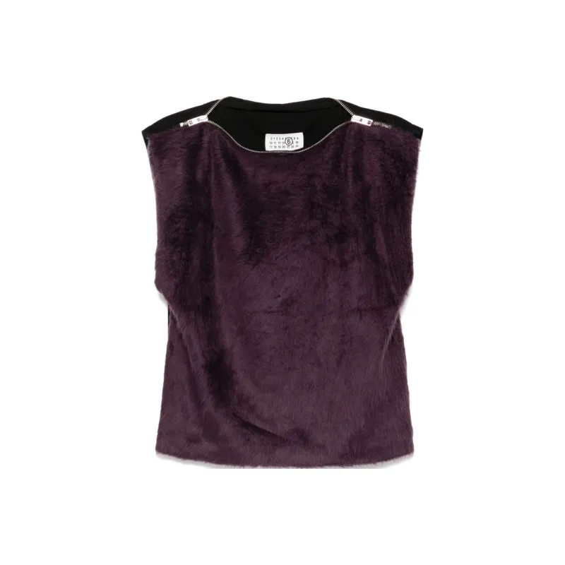 MM6 Maison Margiela Zipper Detailing Vest-0