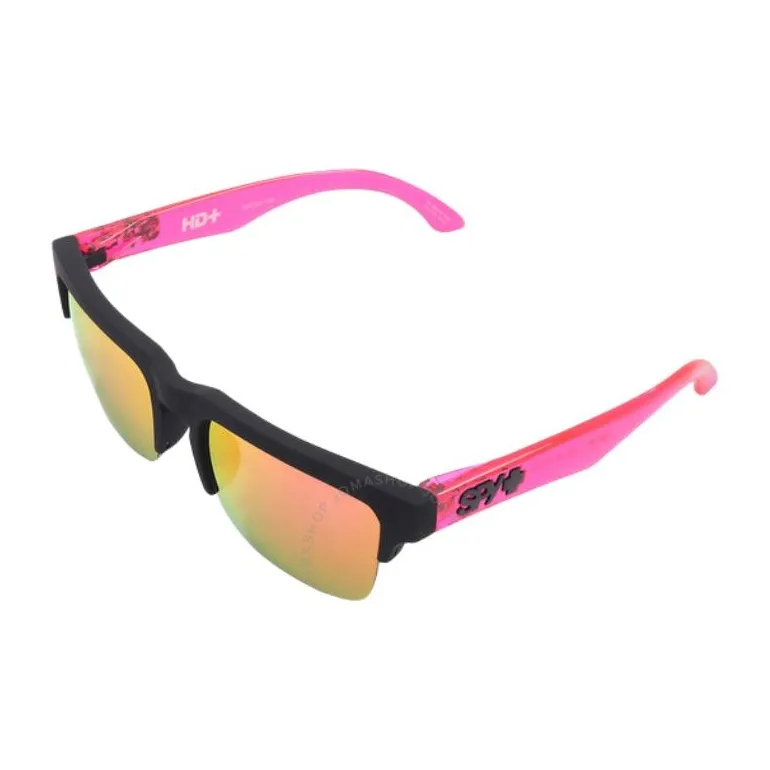 SPY Plastic Browline Sunglasses Unisex Black-3