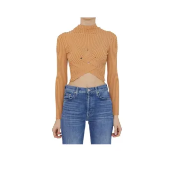 Stella McCartney Cross-Over Ribbed Top