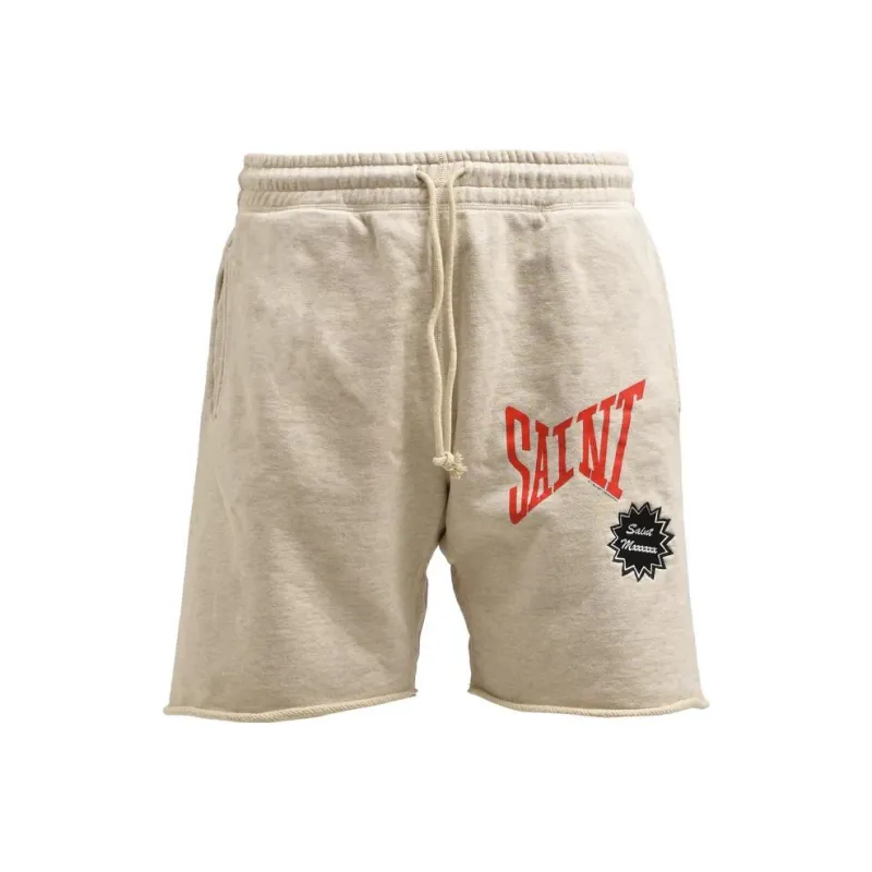 SAINT Mxxxxxx Logo-appliqué Shorts-0