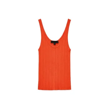 ZARA Tank Tops Women's Orange