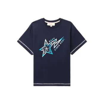 A BATHING APE Women's Bapesta T Shirt Navy