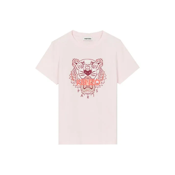 KENZO Classic Tiger Head T-Shirt Women's Pink-0