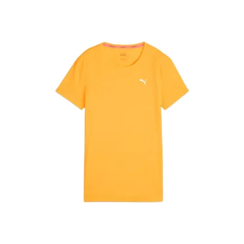 PUMA RUN FAVORITES VELOCITY T Shirts Women's Yellow
