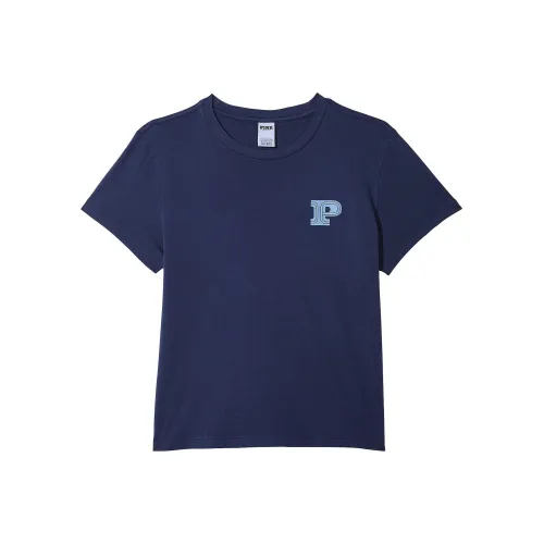 Victoria's Secret T Shirt Women's Marine Blue