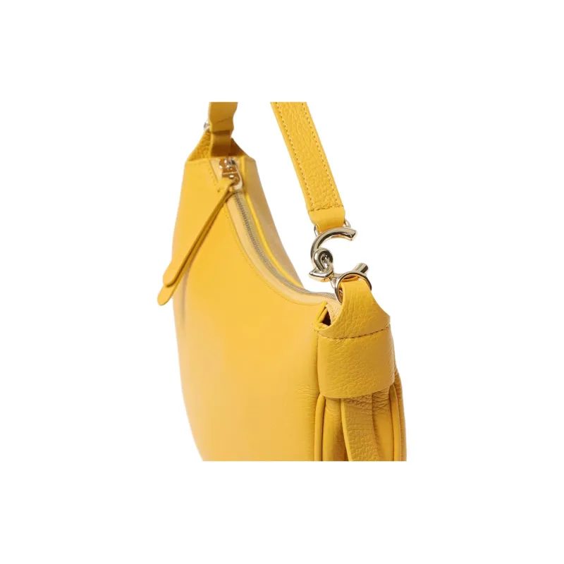 COCCINELLE Matte Cow Leather Shoulder Bag, Crossbody Bag, Handbag Women's Yellow-2