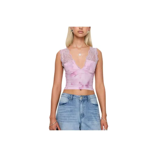 PRINCESS POLLY TYPHA TOP Tank Tops Women's PINK/Pink