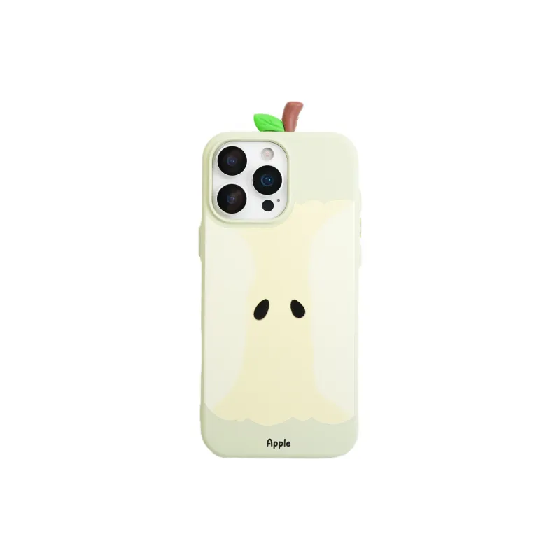 Sopi TPU Material 3D Effect Apple Branch With Pit Phone Cases Compatible With IPhone 16/15 Pro Max/Apple 13/14 Pro/Max-0