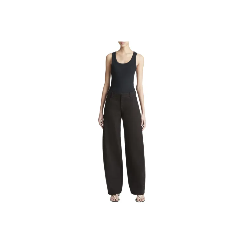 VINCE Ribbed knit Sleeveless Tank Top-0