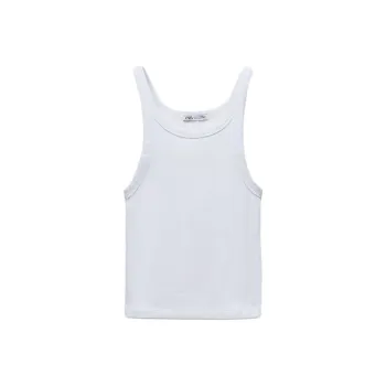ZARA Tank Tops Women's White