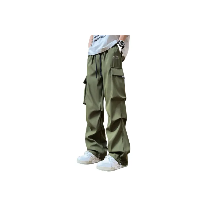 Vitocano Casual Pants Unisex Beige Apricot-8