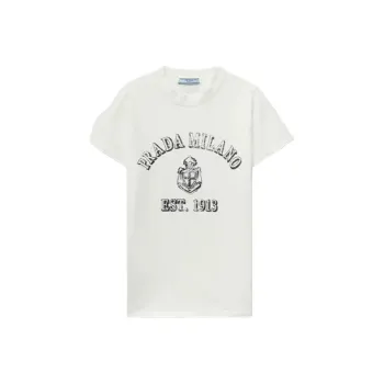 PRADA Logo Printed Short Sleeved T Shirt