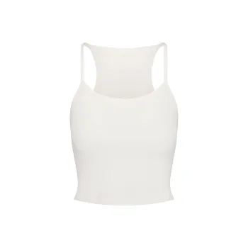 SKIMS SS24 COTTON RIB CROPPED CAMI Tank Tops Women's MARBLE/Marble