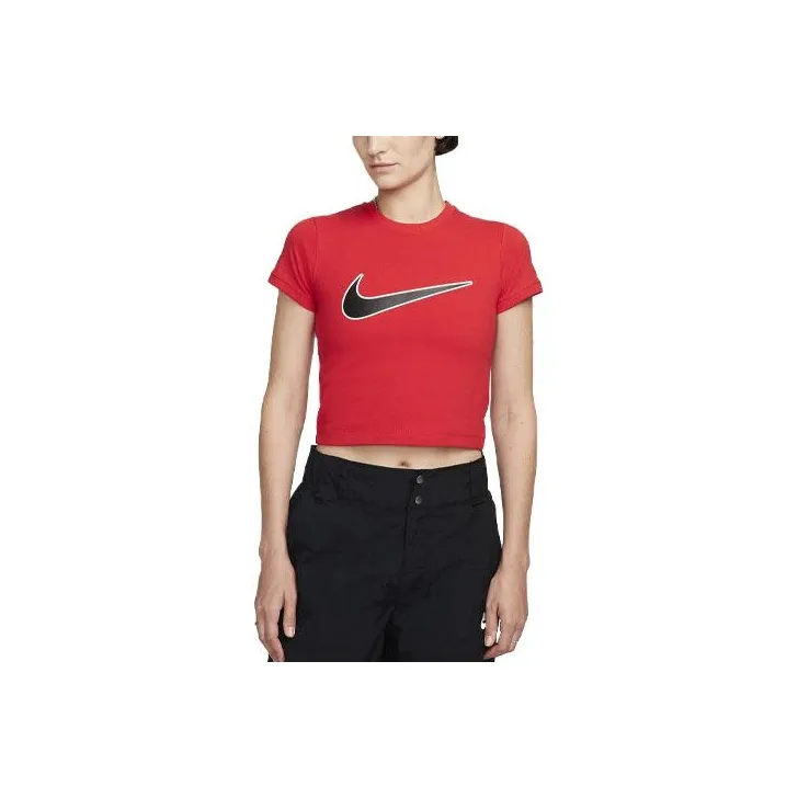 Nike Short-Sleeved T-Shirts Women's Red-0