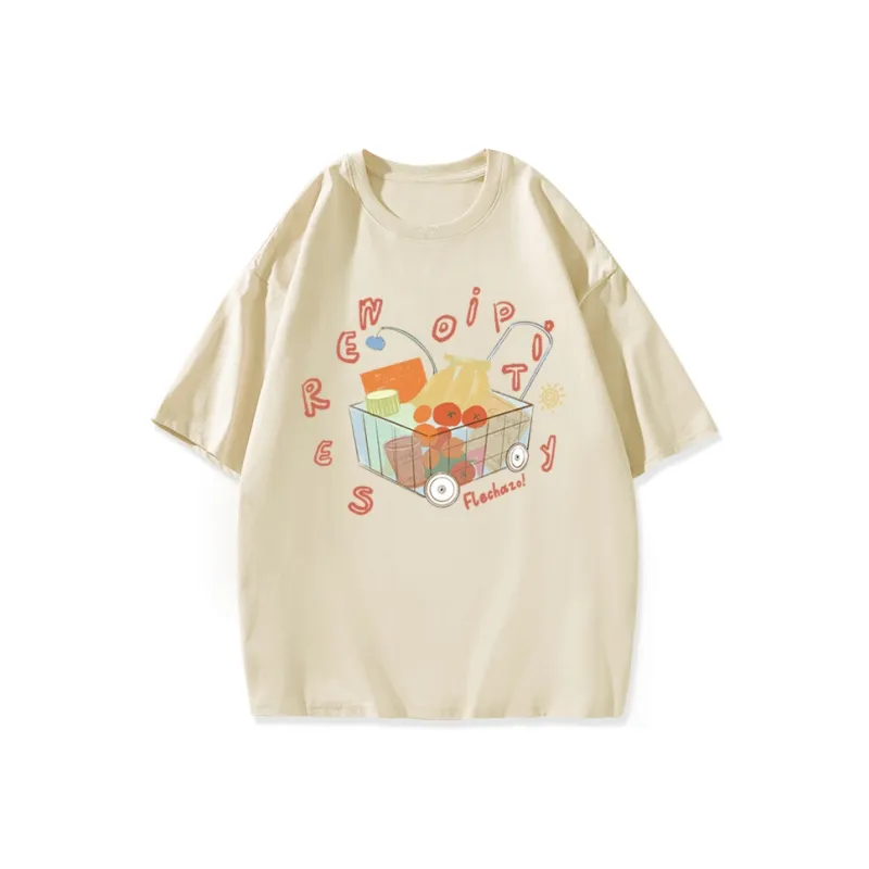ILYOIL Drop Shoulder Sleeve T Shirt Unisex-0
