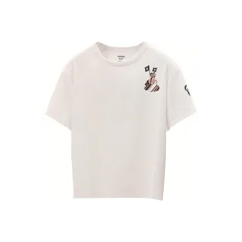 HERMES SS22 Drop Shoulder Sleeve T Shirt Women's White