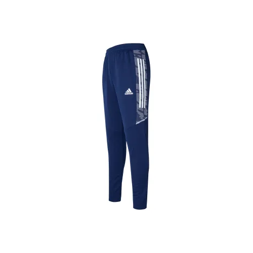 Adidas Knitted Sports Pants Men's Blue