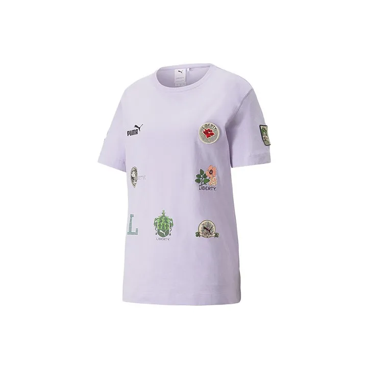 Double Belief Liberty X PUMA LIBERTY T Shirts Women's Taro Color-0