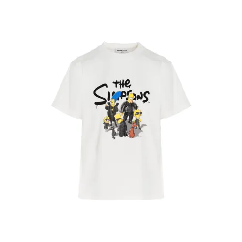 Balenciaga X The Simpsons Women'ss Small Fit T Shirt White