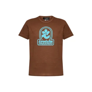 DSQUARED 2 X Invicta Logo Printed Crewneck T Shirt