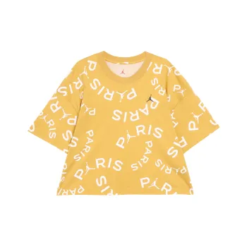 Jordan Drop Shoulder Sleeve T Shirt Women's Gold