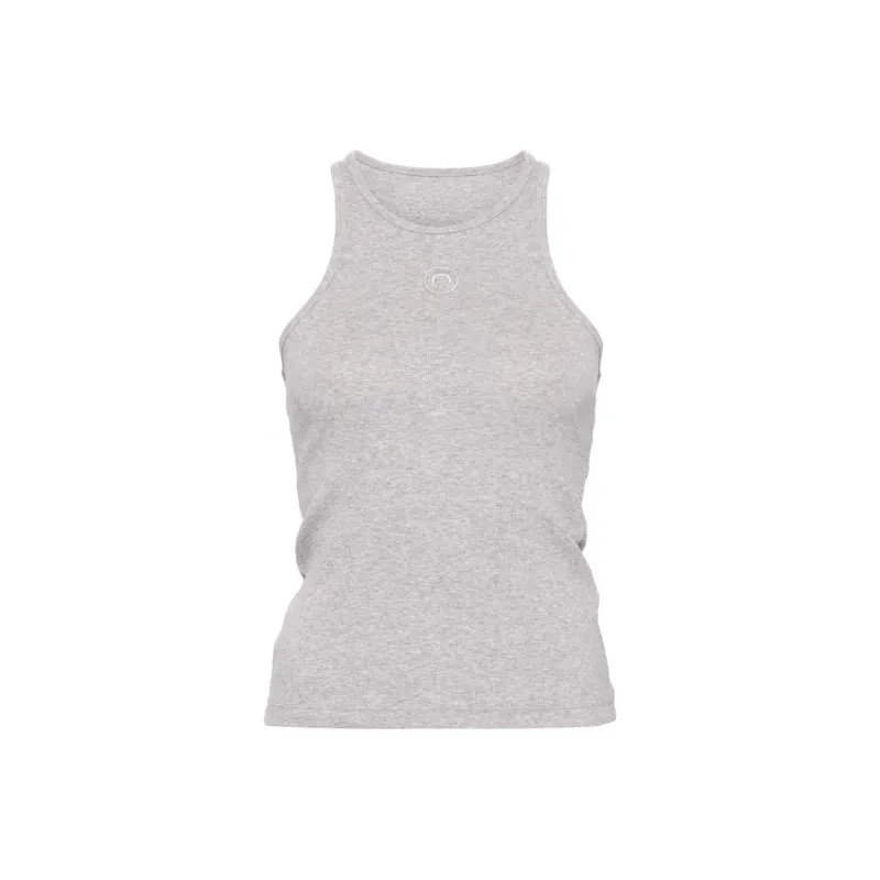 Marine Serre Organic Cotton Ribbed Tank Top-0