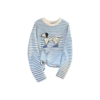Cypress House T Shirt Women's Blue Stripes