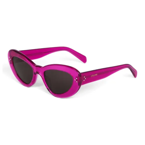 CELINE Acetate Cat Eye Sunglasses Unisex Fuchsia