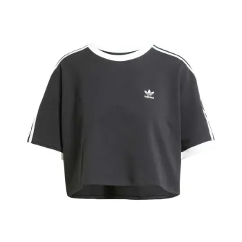 Adidas Originals Adicolor 3 Stripes Loose Crop Tee