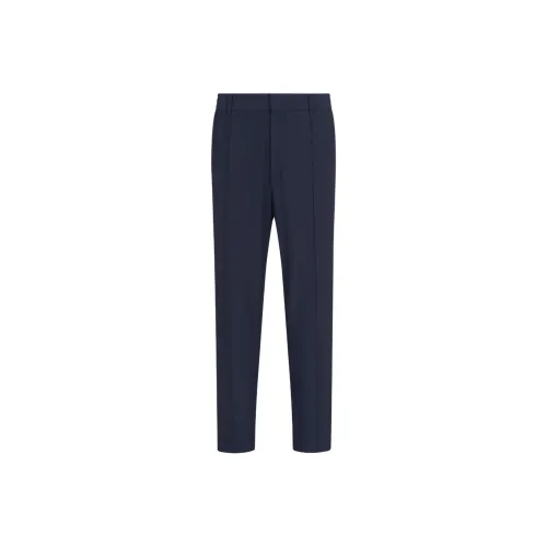 EMPORIO ARMANI Canneté effect Stretch Nylon Trousers With Ribs