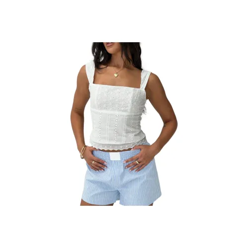 PRINCESS POLLY ALLEGRO TOP Tank Tops Women's WHITE/White