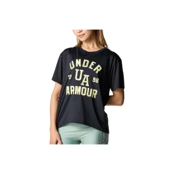 Under Armour Tech Drop Shoulder Sleeve T Shirt Women's Black