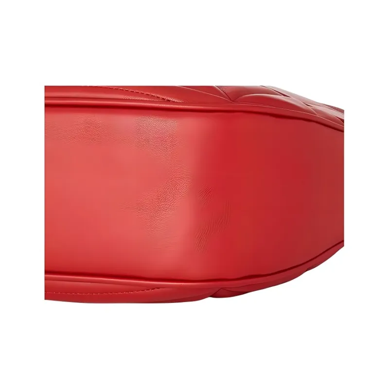 MOSCHINO Quilting Shoulder Bag Women's Red-3